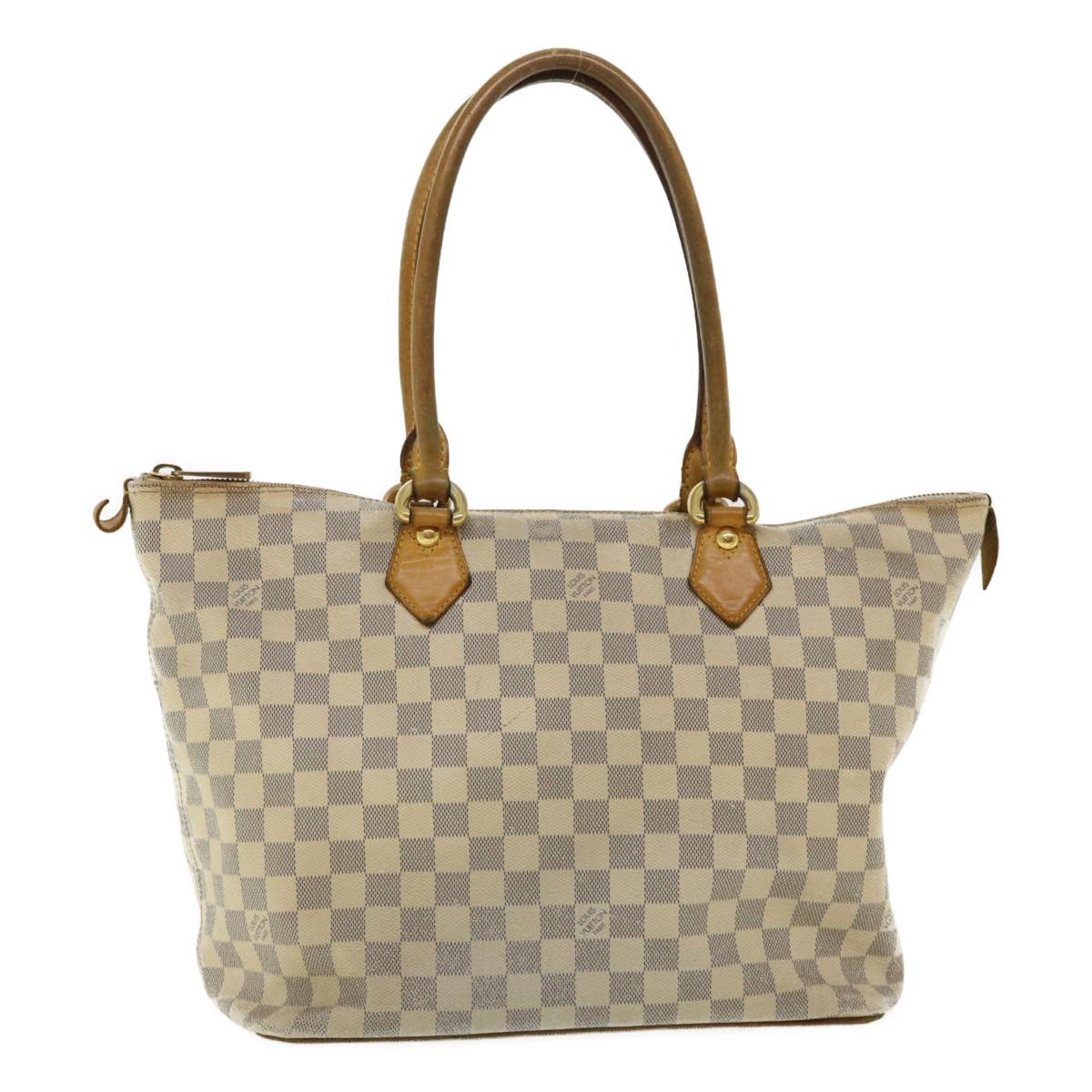Louis Vuitton Damier Azur Saleya Mm Tote Bag N51185 Lv Auth Rz100